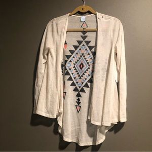 Cloudless Light Weight Aztec Print Sweater XL